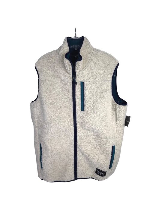 Eddie Bauer Other - Eddie Bauer Men's Chilali Faux Shearling Fleece Vest Oyster Size L NWT